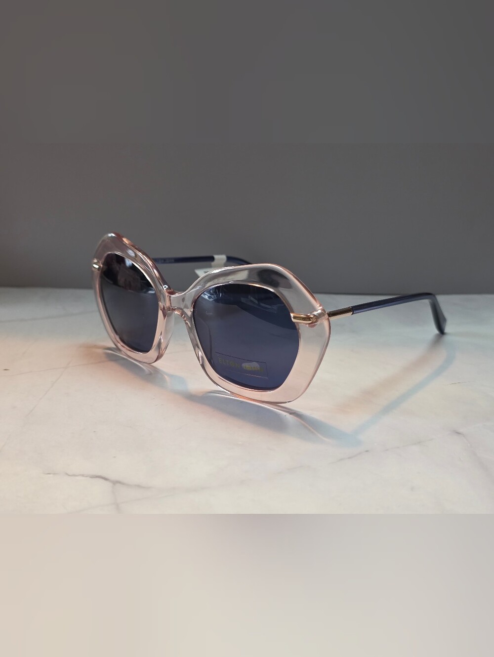 Elton John A-List Blue Lens Sunglasses w/ Master Collection Box